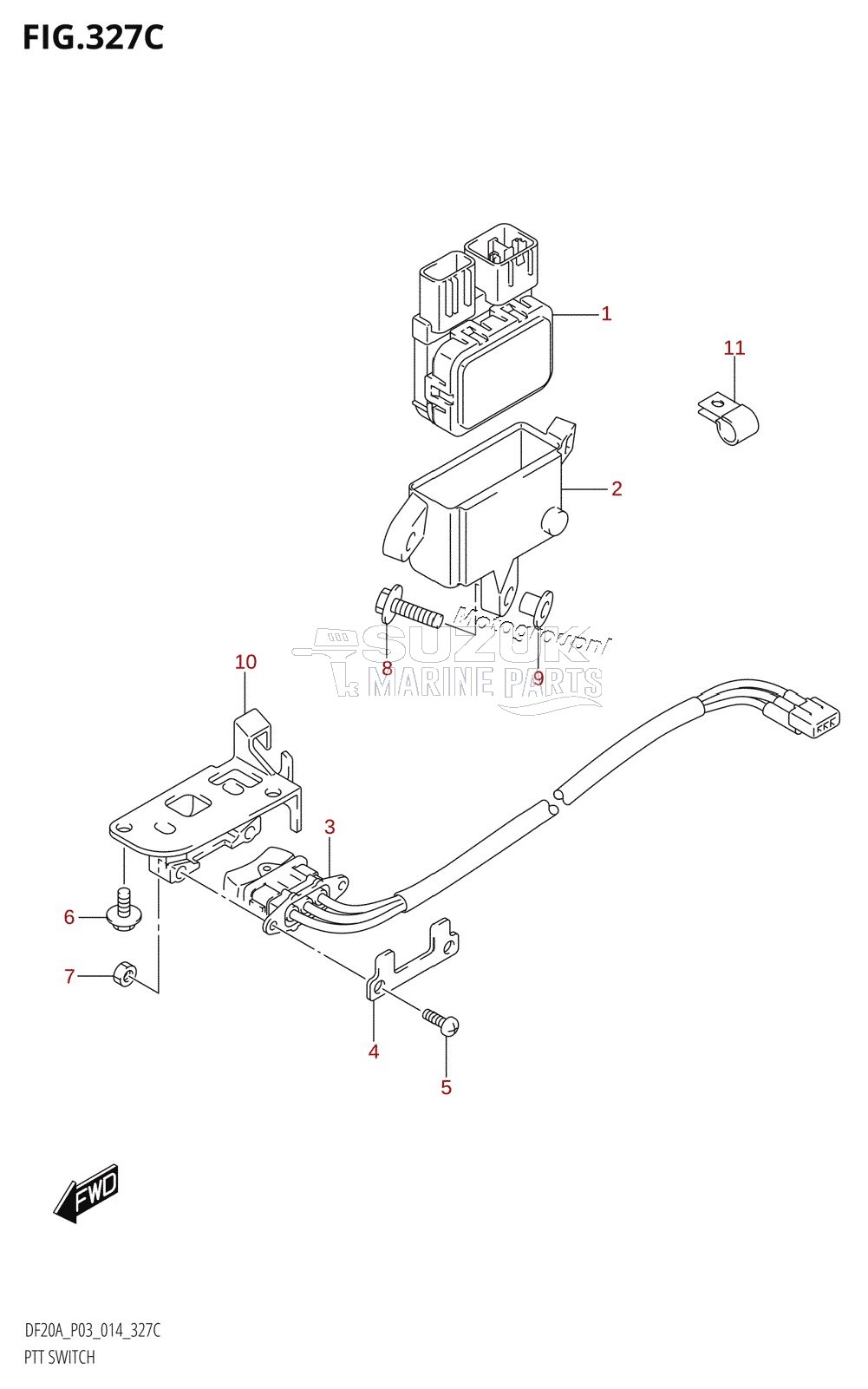 PTT SWITCH (DF9.9BTH:P03)