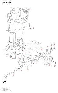 DF25 From 02503F-110001 (E01)  2011 drawing DRIVE SHAFT HOUSING