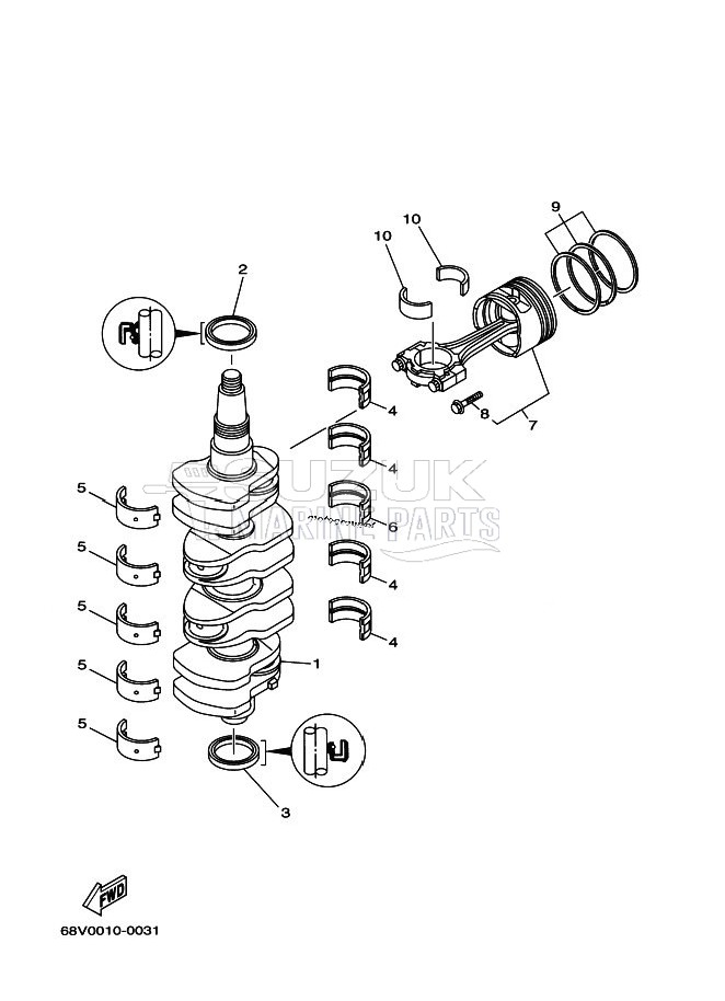 CRANKSHAFT--PISTON