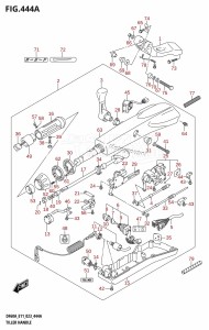 DF50A From 05004F-340001 (E03)  2023 drawing TILLER HANDLE (DF40AQH,DF60AQH)