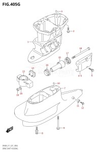 04004F-340001 (2023) 40hp E34-Italy (DF40AST) DF40A drawing DRIVE SHAFT HOUSING (SEE NOTE)