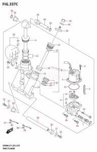 DF250A From 25003P-340001 (E11 E40)  2023 drawing TRIM CYLINDER (L-TRANSOM)