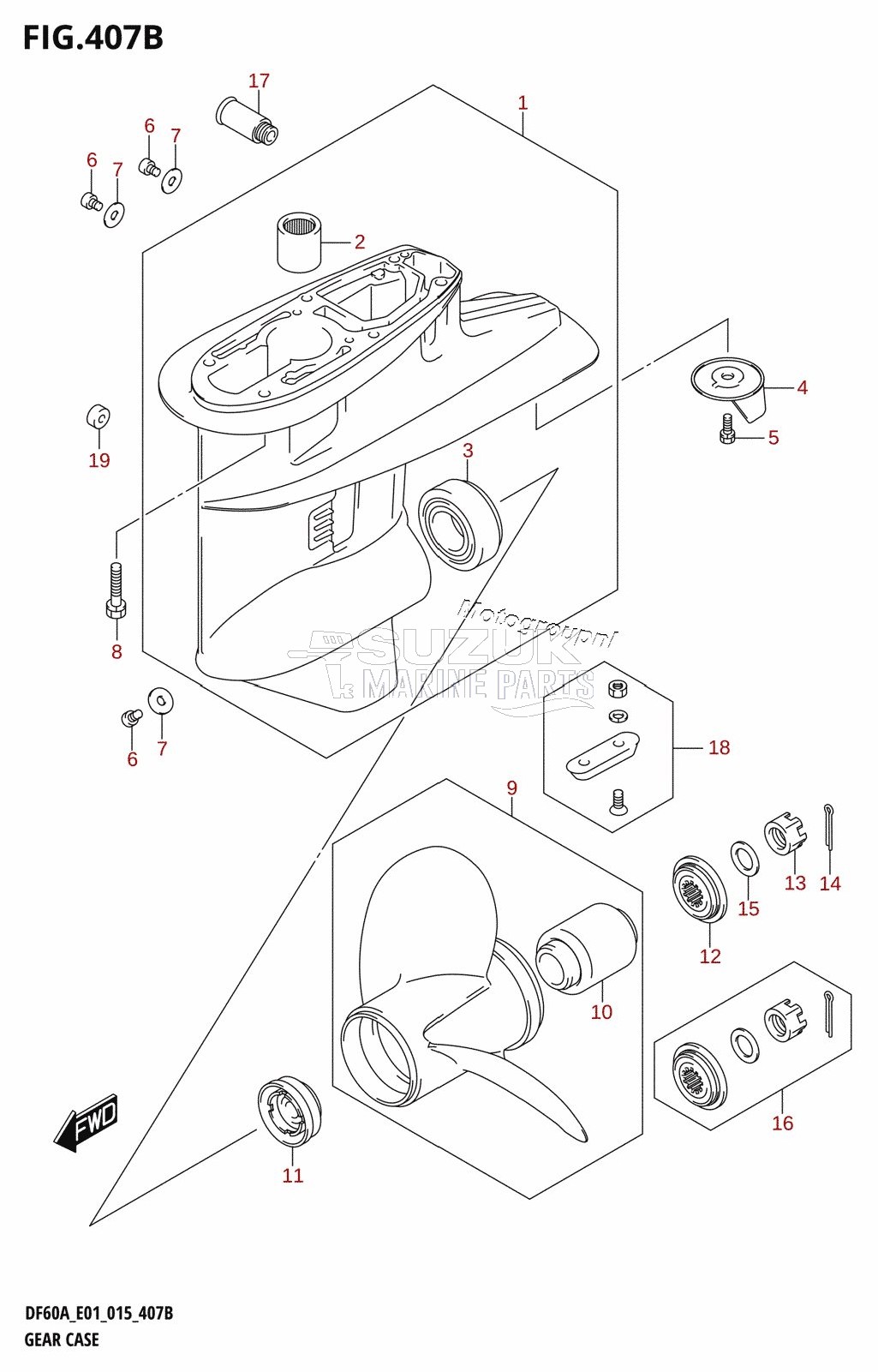 GEAR CASE (DF40AQH:E01)