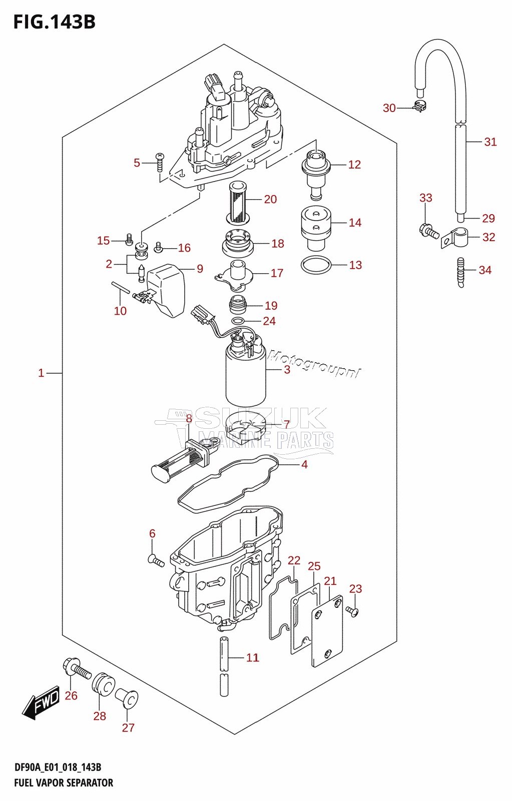 FUEL VAPOR SEPARATOR (E40)