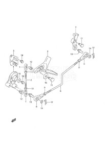 DF 25 drawing Throttle Control Non-Remote Control