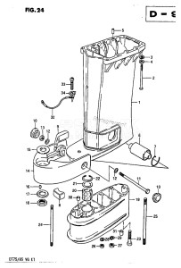 DT75 From 070501-60614 ()  1986 drawing DRIVESHAFT HOUSING