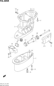 05003F-410001 (2014) 50hp E01-Gen. Export 1 (DF50A  DF50ATH) DF50A drawing DRIVE SHAFT HOUSING (DF60AVT:E01)