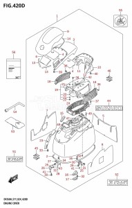 DF300B From 30003F-440001 (E11)  2024 drawing ENGINE COVER (DF325A)