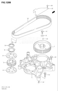 00992F-680001 (2006) 9.9hp P01-Gen. Export 1 (DF9.9K6  DF9.9RK6) DF9.9 drawing TIMING BELT (K5,K6,K7,K8,K9,K10,011)