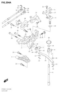 11506F-340001 (2023) 115hp E11 E40-Gen. Export 1-and 2 (DF115BT) DF115BT drawing CLUTCH SHAFT