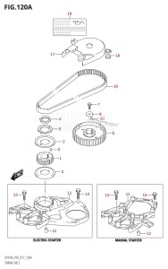 DF9.9A From 00994F-710001 (P03)  2017 drawing TIMING BELT (DF8A:P03)