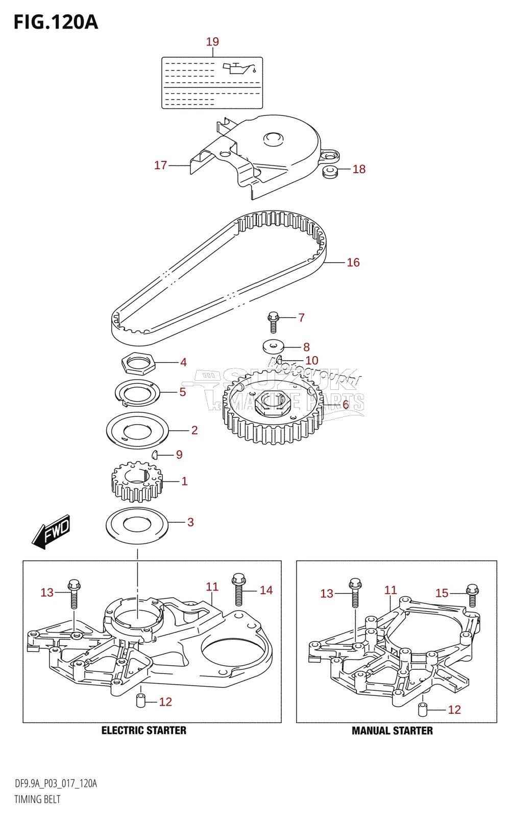 TIMING BELT (DF8A:P03)