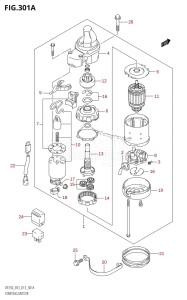 DF225Z From 22503Z-310001 (E03)  2013 drawing STARTING MOTOR