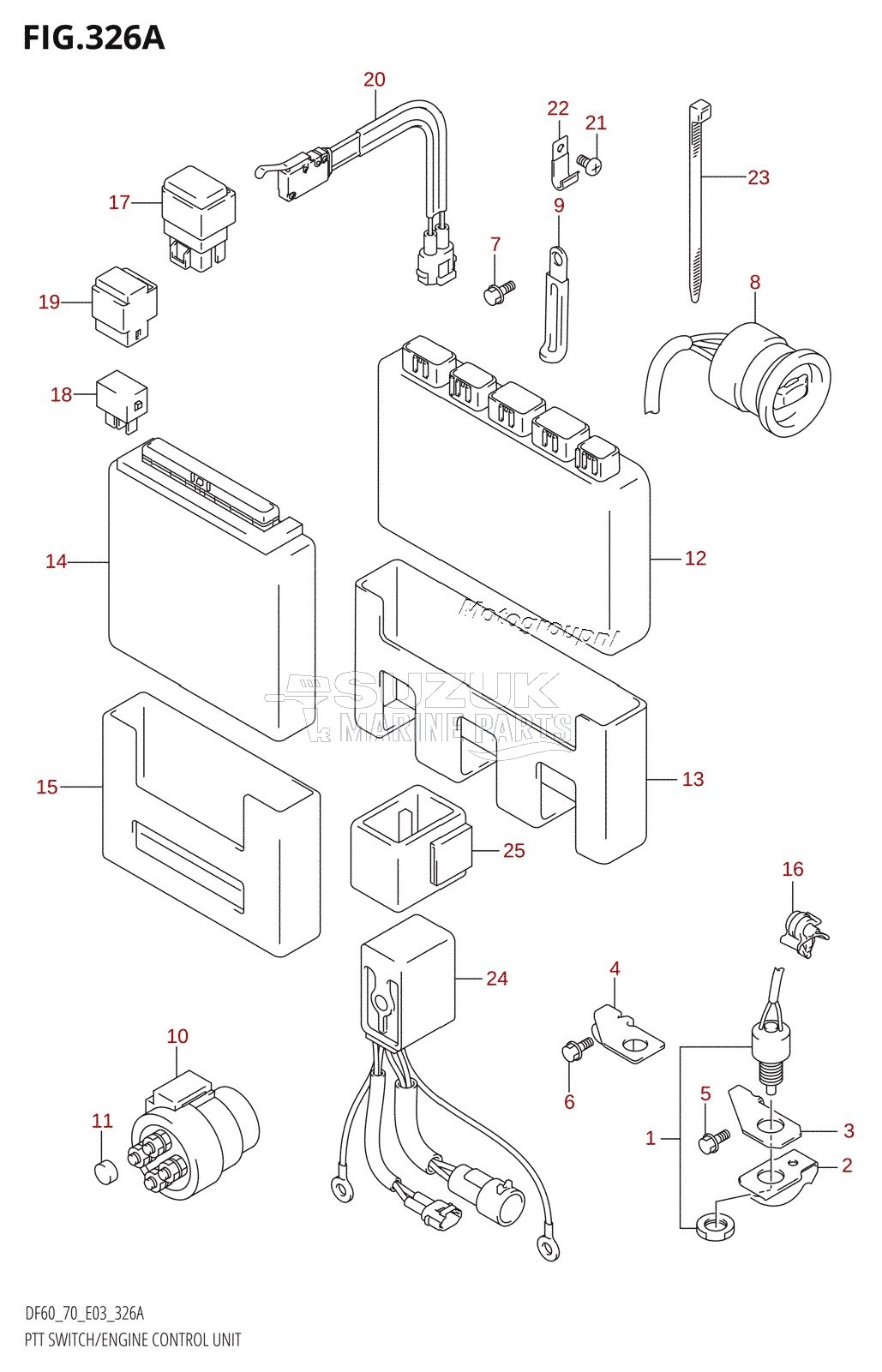 PTT SWITCH /​ ENGINE CONTROL UNIT