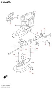 DF90A From 09003F-140001 (E11 E40)  2021 drawing DRIVE SHAFT HOUSING ((DF70ATH,DF90ATH,DF90AWQH):E40)