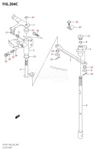 DF140 From 14001F-880001 (E03)  2008 drawing CLUTCH SHAFT (K6,K7,K8,K9,K10,011)