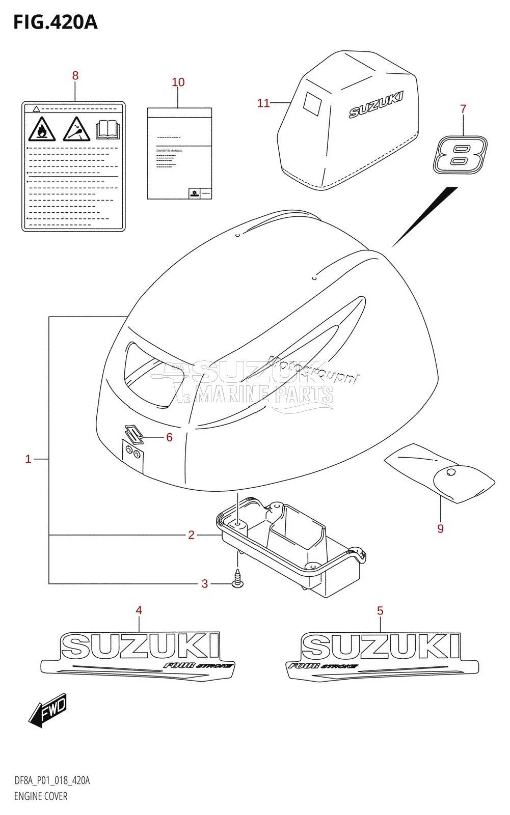 ENGINE COVER (DF8A,DF8AR)