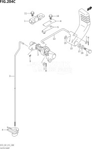 02503F-310001 (2013) 25hp E01-Gen. Export 1 (DF25  DF25Q  DF25R) DF25 drawing CLUTCH SHAFT (DF25Q:E01)