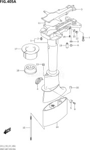 00602F-510001 (2005) 6hp P03-U.S.A (DF6) DF6 drawing DRIVE SHAFT HOUSING