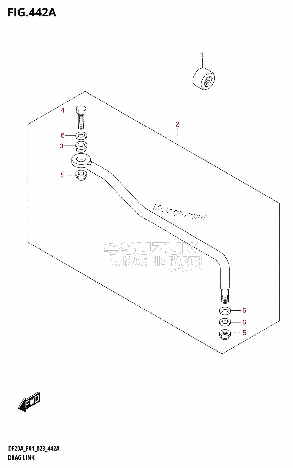 DRAG LINK (DF9.9BR,DF9.9BT,DF15AR,DF15AT,DF20AR,DF20AT)