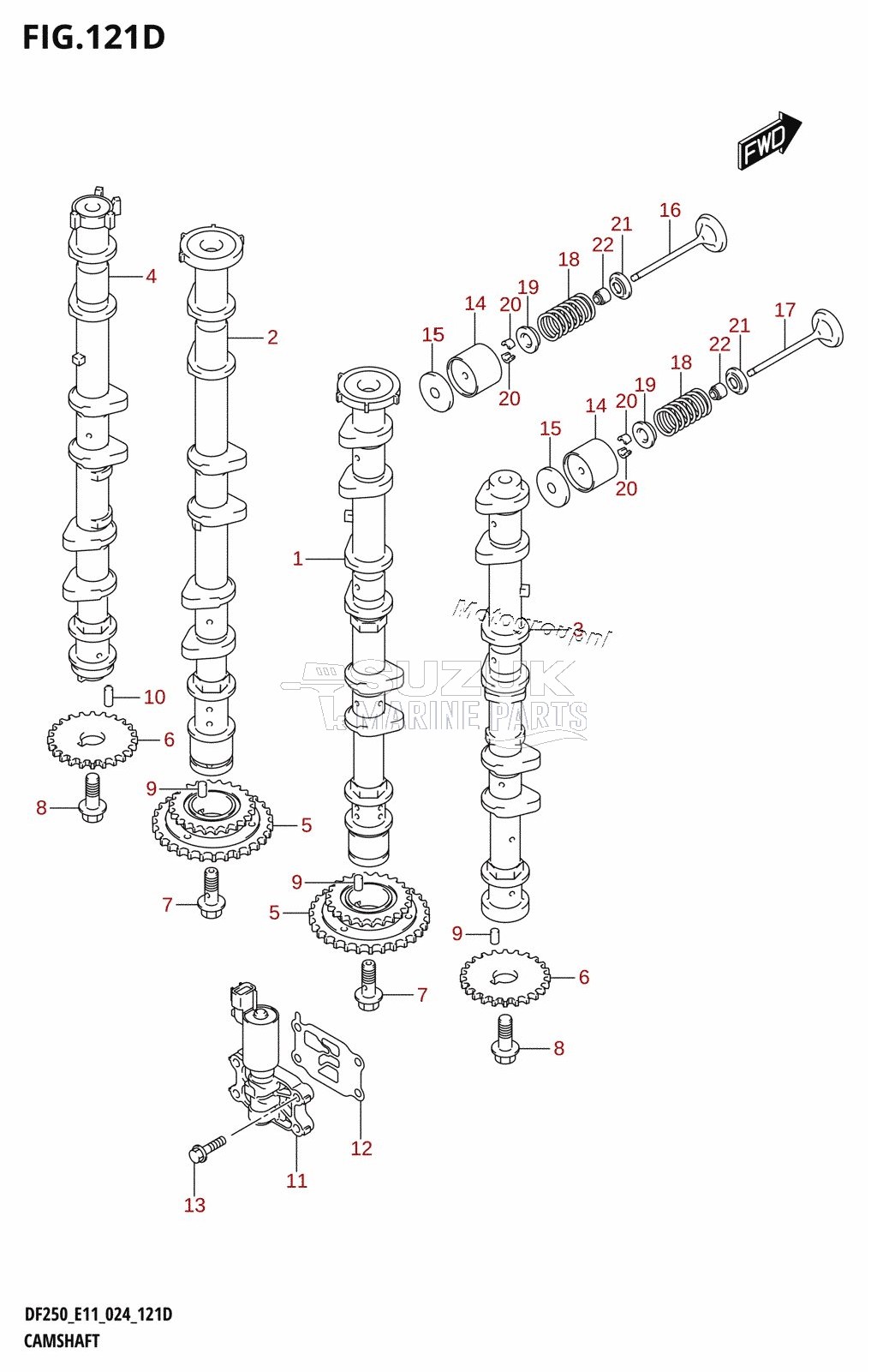 CAMSHAFT (DF250ST)