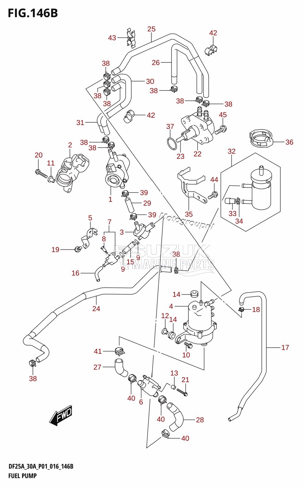 FUEL PUMP (DF25AR:P01)