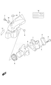 Outboard DF 9.9B drawing Inlet Manifold