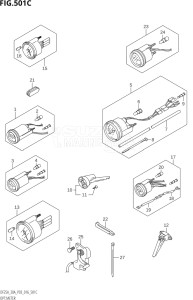 02504F-610001 (2016) 25hp P03-U.S.A (DF25A  DF25AQ  DF25AR  DF25AT  DF25ATH) DF25A drawing OPT:METER (DF30AT:P03)