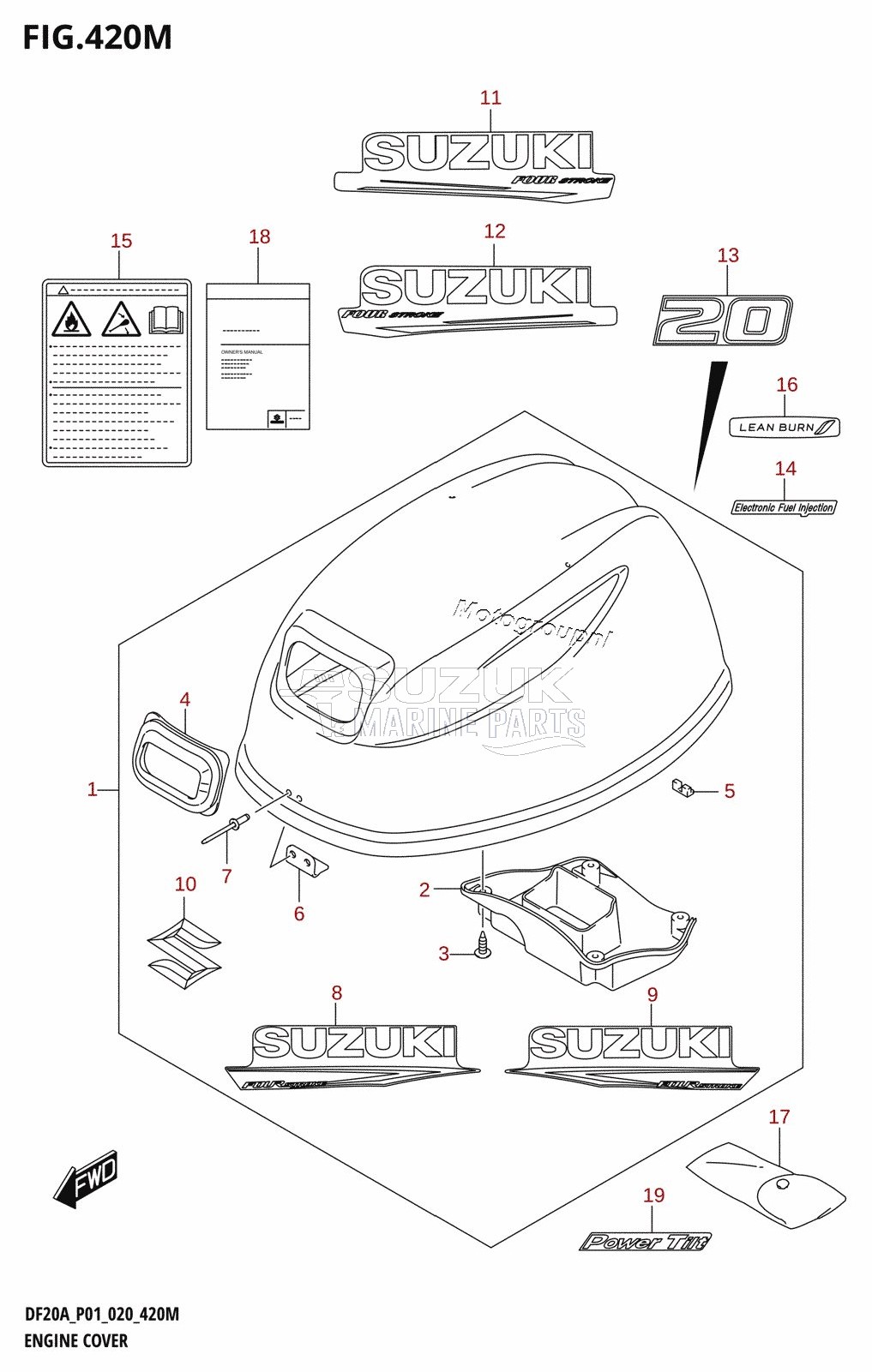 ENGINE COVER (DF20AT,DF20ATH)