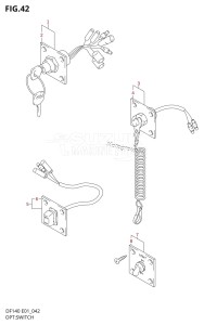 DF140 From 14001F-680001 (E01 E40)  2006 drawing OPT:SWITCH