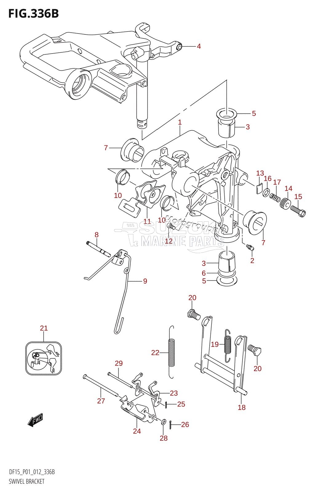 SWIVEL BRACKET (DF15R:P01)