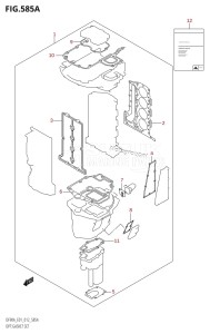 DF70A From 07003F-310001 (E01 E40)  2013 drawing OPT:GASKET SET (DF70A:E01)