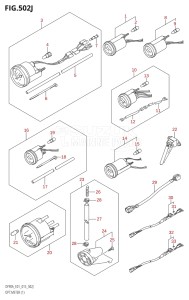 08002F-510001 (2005) 80hp E40 E01- (DF80A) DF80A drawing OPT:METER (1) (DF90ATH:E01)