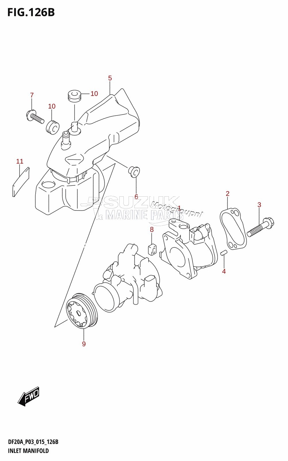 INLET MANIFOLD (DF9.9BR:P03)