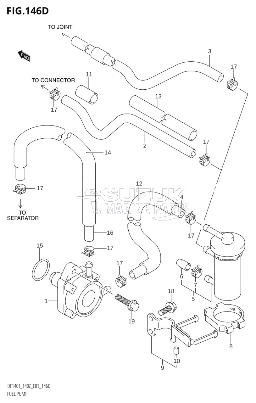 FUEL PUMP ((DF140WT,DF140WZ):(K6,K7,K8,K9,K10,011))