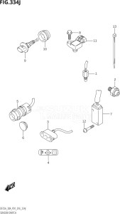 03003F-610001 (2016) 30hp P01 P40-Gen. Export 1 (DF30A  DF30AQ  DF30AR  DF30AT  DF30ATH  DT30  DT30R) DF30A drawing SENSOR / SWITCH (DF30AQ:P01)