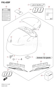 08002F-510001 (2005) 80hp E40 E01- (DF80A) DF80A drawing ENGINE COVER (DF80A:E40)