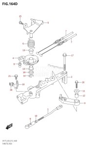 DF150Z From 15002Z-510001 (E03)  2015 drawing THROTTLE ROD (DF175Z:E03)