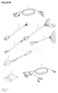 04003F-110001 (2011) 40hp E01-Gen. Export 1 (DF40AQH  DF40AT) DF40A drawing OPT:HARNESS