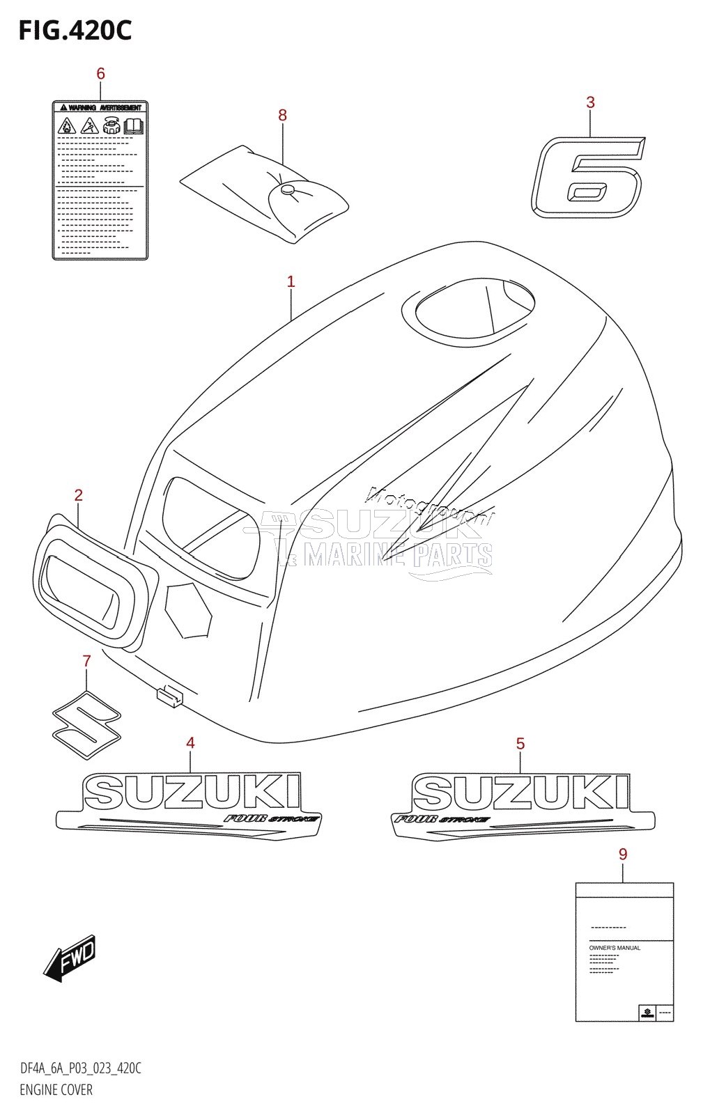 ENGINE COVER (DF6A:020)