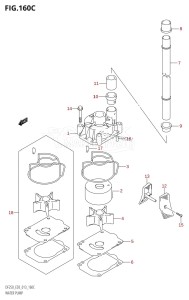 DF250ST From 25004F-310001 (E03)  2013 drawing WATER PUMP (DF225T:E03)