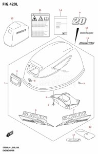 DF20A From 02002F-610001 (P01)  2016 drawing ENGINE COVER (DF20AT:P01)