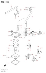 DF70 From 07001F-971001 (E11)  1999 drawing WATER PUMP (W,X,Y,K1,K2,K3,K4,K5,K6,K7)