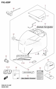 DF60A From 06002F-510001 (E01 E40)  2015 drawing ENGINE COVER (DF50AVTH:E01)