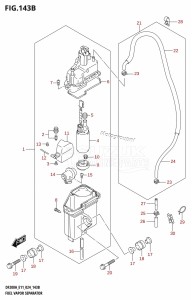 DF150AS From 15003F-440001 (E03 E11 E40)  2024 drawing FUEL VAPOR SEPARATOR (E40)