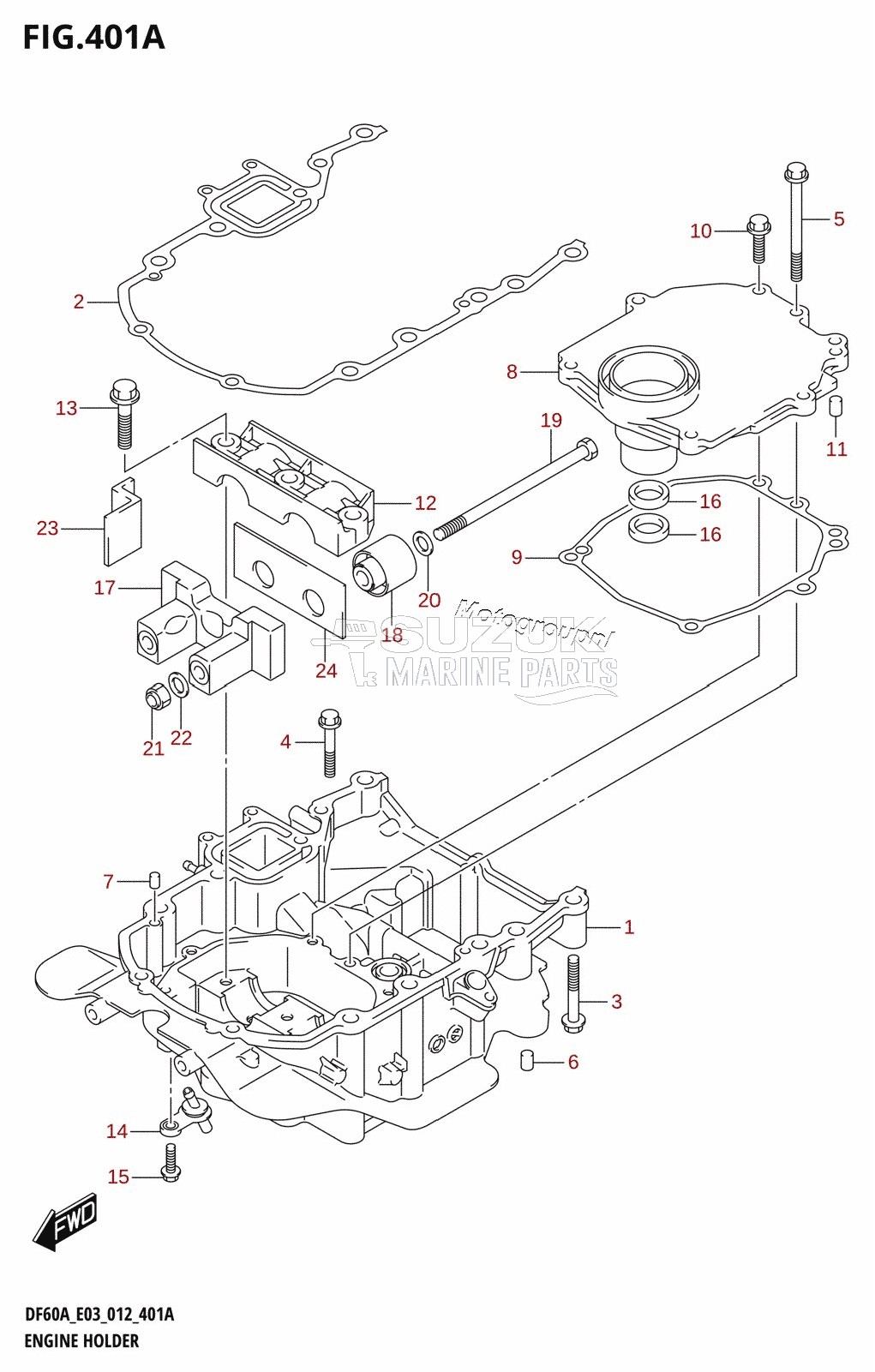 ENGINE HOLDER (DF40A:E03)