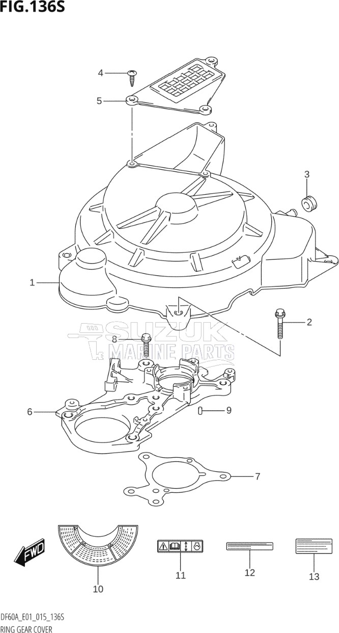 RING GEAR COVER (DF60AVT:E40)