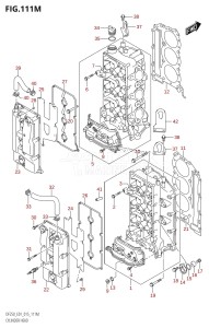 DF225T From 22503F-510001 (E01 E40)  2015 drawing CYLINDER HEAD (DF250Z:E40)