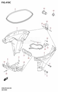 DF9.9B From 00995F-240001 (E03 P03)  2022 drawing SIDE COVER (DF9.9BTH,DF15ATH,DF20ATH)