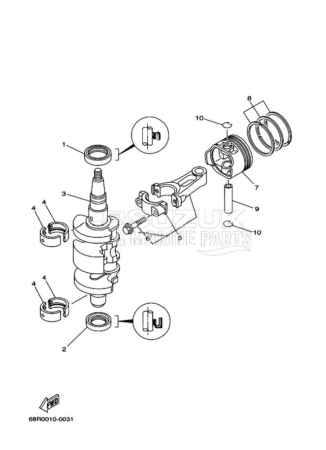 CRANKSHAFT--PISTON